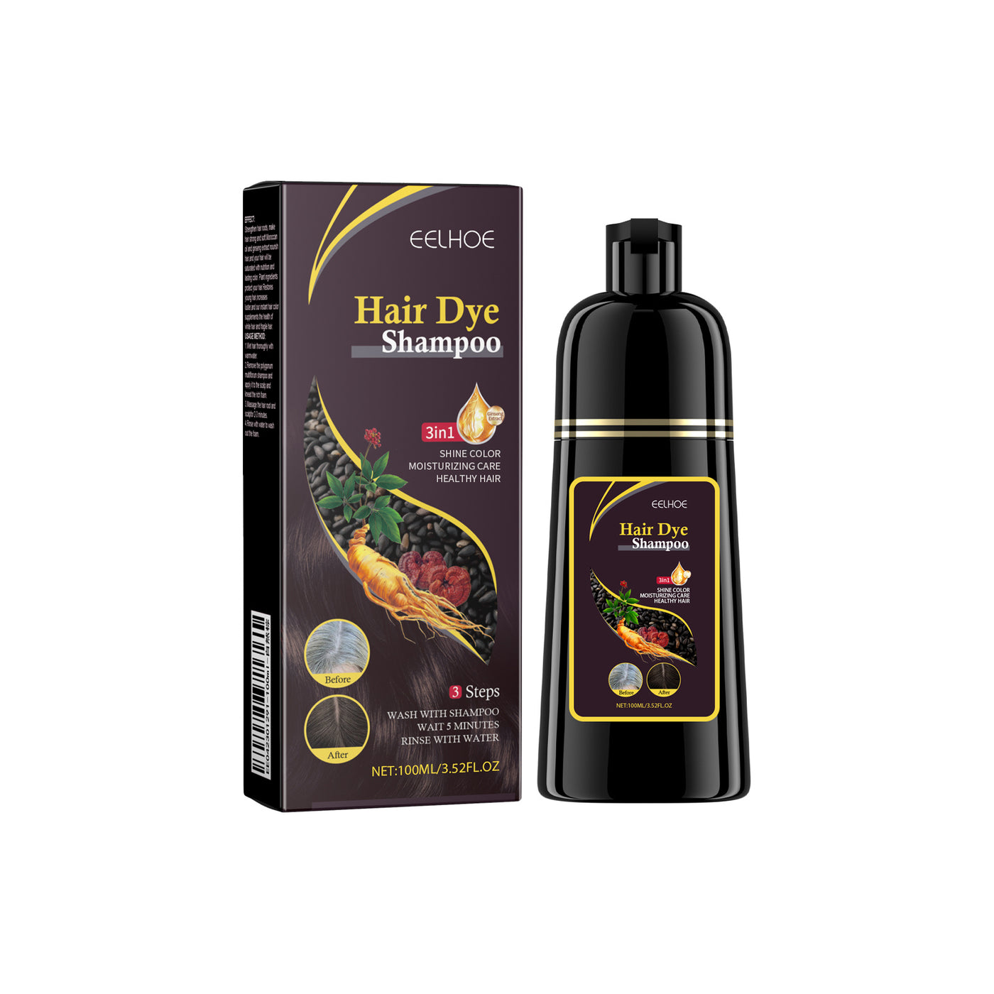 Black Hair Dye Shampoo
