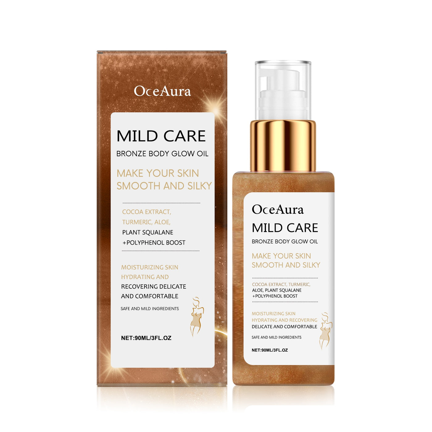 Antique Bronze Body Shimmer Oil